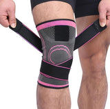 Knee Brace Compression Sleeve with Patella Stability Straps