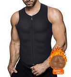 Men's Waist Training Zippered Sauna Vest - Burn Fat & Tone Up Fast!