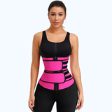 Premium Waist Trainer - Double Compression Straps with Supportive Zipper!