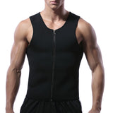 Men's Waist Training Zippered Sauna Vest - Burn Fat & Tone Up Fast!