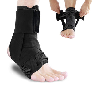 Lace Up Ankle Brace with Adjustable Stabilizer Straps