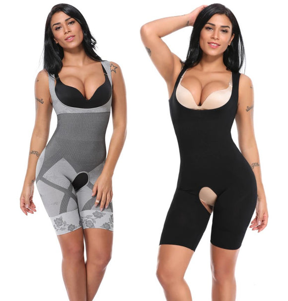 Full Body Shaper - Slimming Bodysuit with Butt Lifter - Easy Bathroom Access