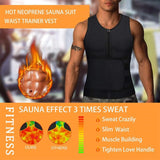 Men's Fat Burning Waist Trimming Sauna Vest - Burn Extra Calories & Tone Up Fast!
