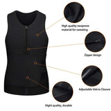 Men's Fat Burning Waist Trimming Sauna Vest - Burn Extra Calories & Tone Up Fast!