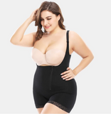 Plus Size Full Body Zip Shaper with Butt Lifter - Easy Bathroom Access