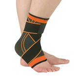Ankle Brace - Compression Support Sleeve - Adjustable Stabilizer Straps