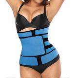 Waist Trainer Sweat Belt Fitness Trimmer ~ With Velcro & Zipper!