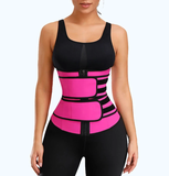 Premium Waist Trainer - Double Compression Straps with Supportive Zipper!