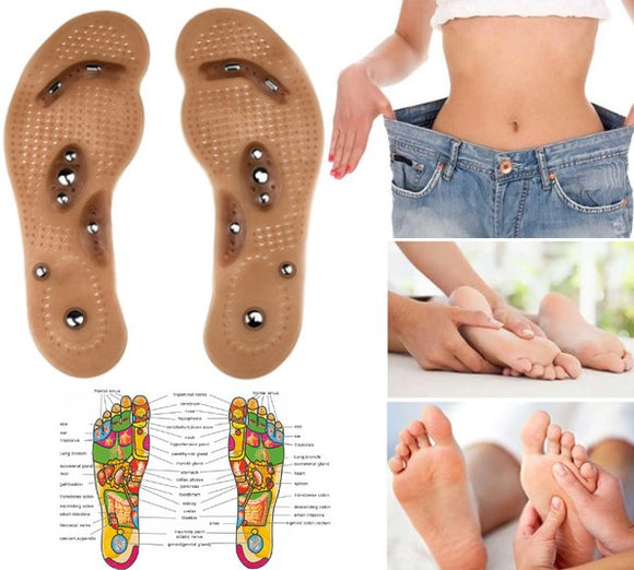 Acupressure Foot Insole - Magnetic Therapy - Stimulates Weight Loss!