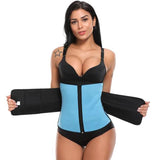 Waist Trainer Sweat Belt Fitness Trimmer ~ With Velcro & Zipper!