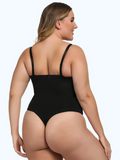Sexy Plus Size Zip Thong Bodysuit Waist & Stomach Shaper