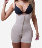 Full Body Shaper with Zipper - Slimming Bodysuit with Butt Lifter