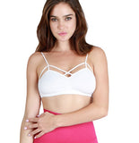 Sexy Criss Cross Bralette Seamless Cami Bra Tank Top