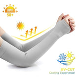 Women's UV Protection Arm Sleeves - Cooling SPF 50 Sun Sleeves