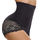 Sexy High Waist Slimming Shaper BoyShort with Lace Butt Lifter