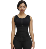 Premium Waist Trainer Vest - Double Compression Straps with Supportive Zipper!