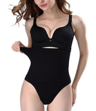 High Waist Body Shaper Thong - Tummy Control Compression Panties