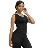 Premium Waist Trainer Vest - Double Compression Straps with Supportive Zipper!