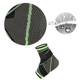 Ankle Brace - Compression Support Sleeve - Adjustable Stabilizer Straps