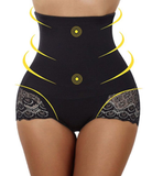 Sexy High Waist Slimming Shaper BoyShort with Lace Butt Lifter