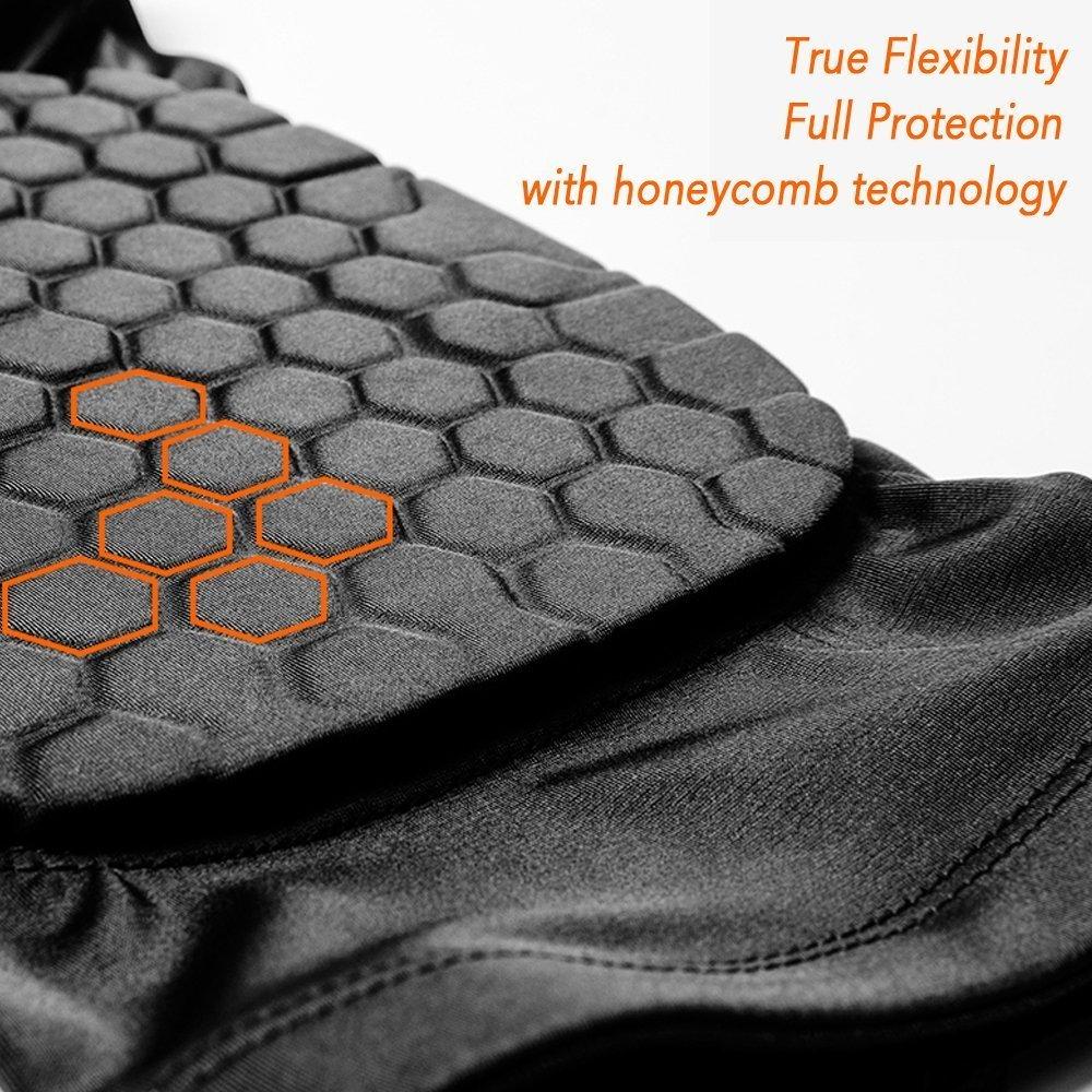 Nba Compression Pads Knee Sleeve Compression Pads Basketball Wrestling Hex Padded Legs ...