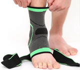 Ankle Brace - Compression Support Sleeve - Adjustable Stabilizer Straps