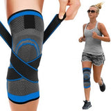 Knee Brace Compression Sleeve with Patella Stability Straps