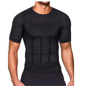 Men's Belly Shaper Shirt ~ Great For Work & Gym Attire!