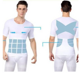 Men's Belly Shaper Shirt ~ Great For Work & Gym Attire!